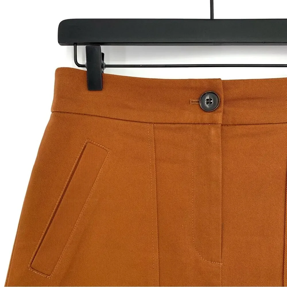 ANN TAYLOR Factory Mini Skirt Burnt Orange 4